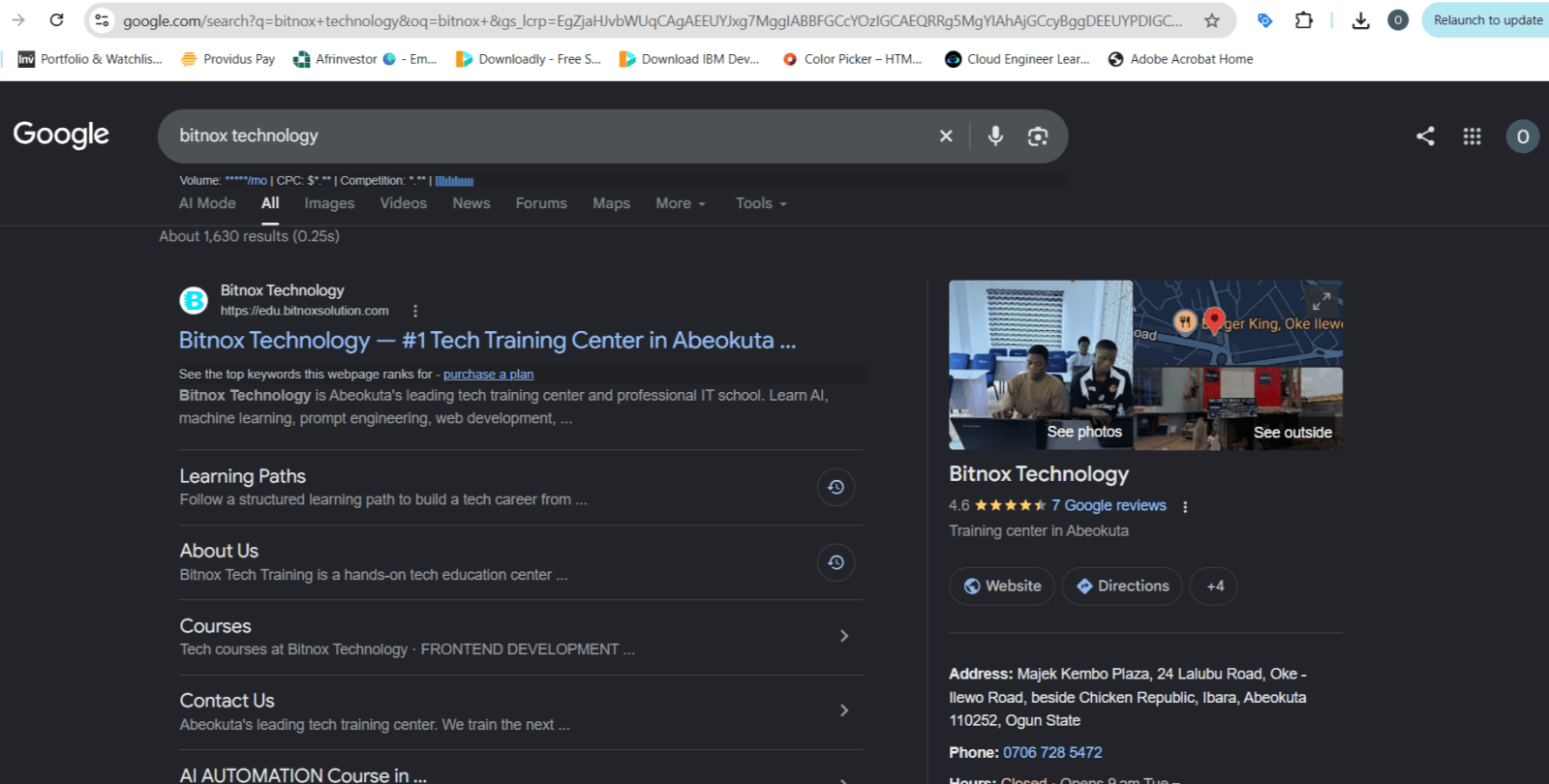 How a customer in Abeokuta actually finds your business on Google